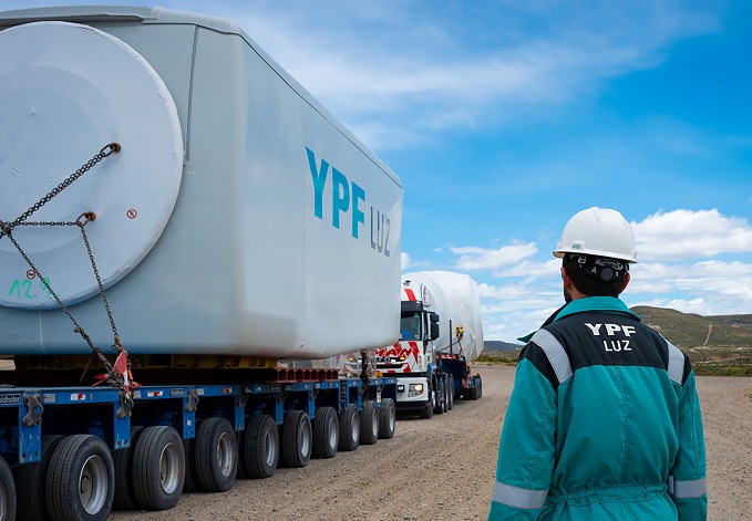 Con un crédito de 150 millones de dólares, YPF Luz continúa con el parque eólico Cañadón León